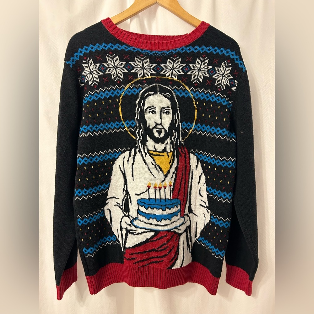 Christmas Sweater unisex XL Black Matter brand excellent condition